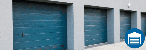 Garageboxen op een bedrijventerrein