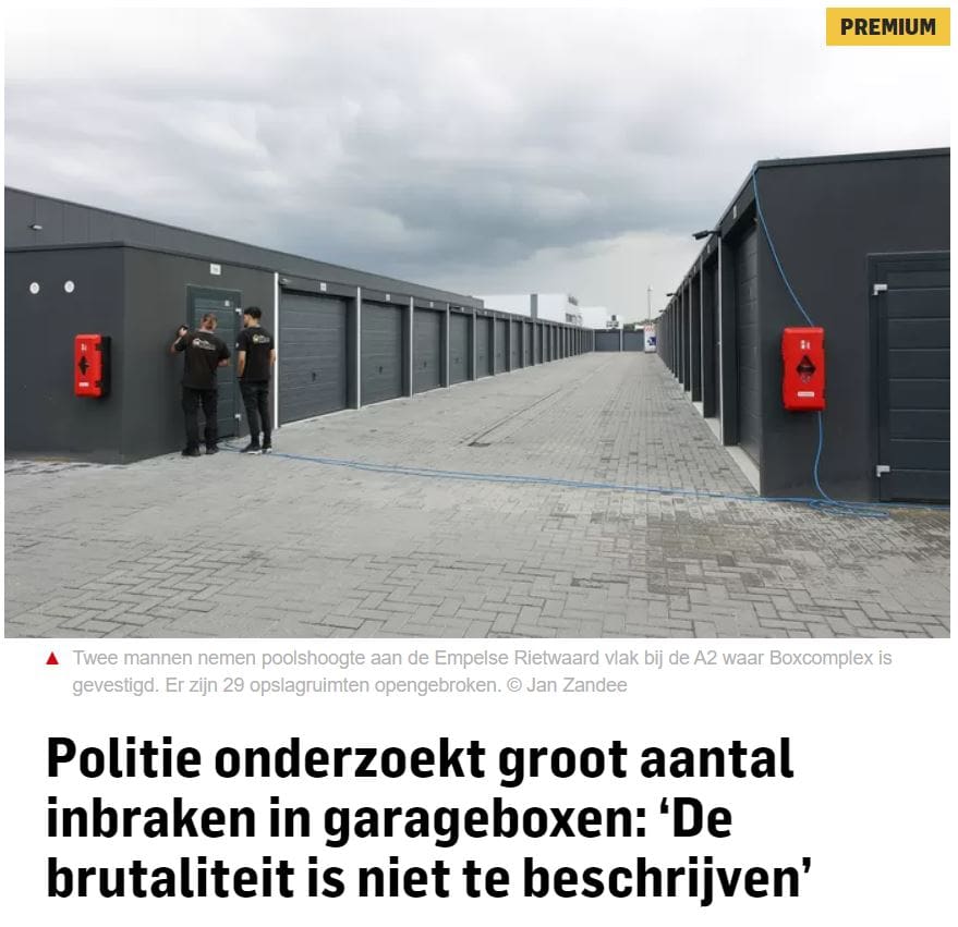 29 garageboxen open gebroken in Empelse Rietwaard